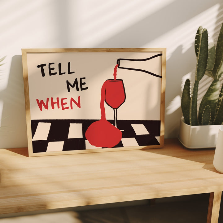 Office Furniture Modern - Vintage Tell Me When Drink Canvas