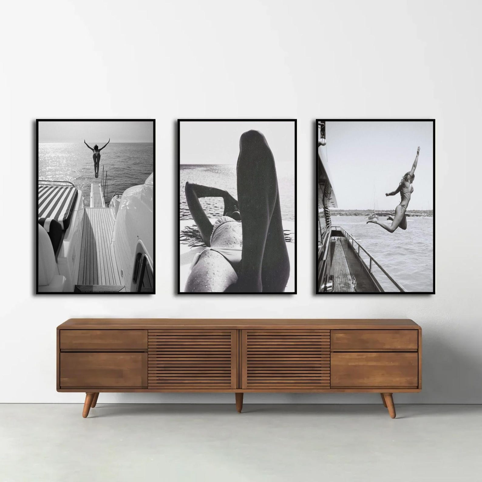 Office Furniture Modern - 3pcs/set Retro Black & White Beach