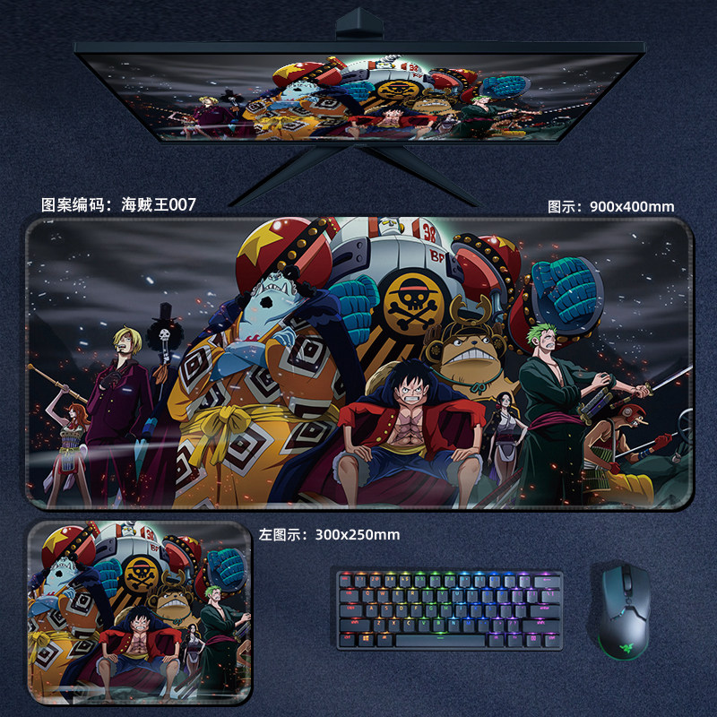 Office Furniture Ideas - Anime ONE PIECE Leather Mouse Pad