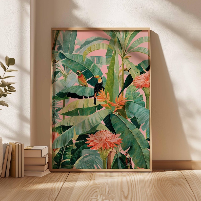 1pc Retro Tropical Canvas Post - Office Furniture Modern recensie en prijs