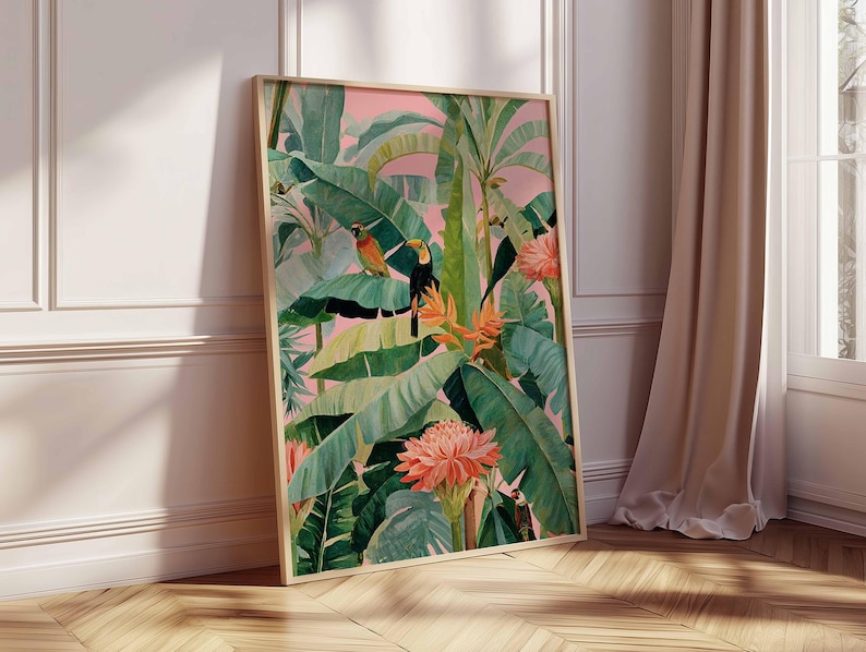 1pc Retro Tropical Canvas Post - Office Furniture Modern recensie en prijs