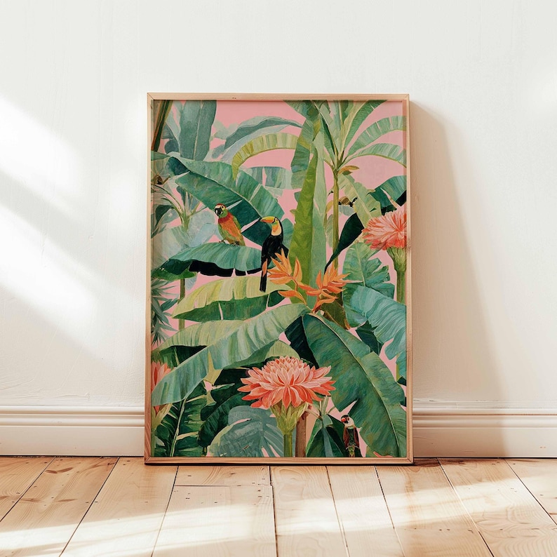 1pc Retro Tropical Canvas Post - Office Furniture Modern recensie en prijs