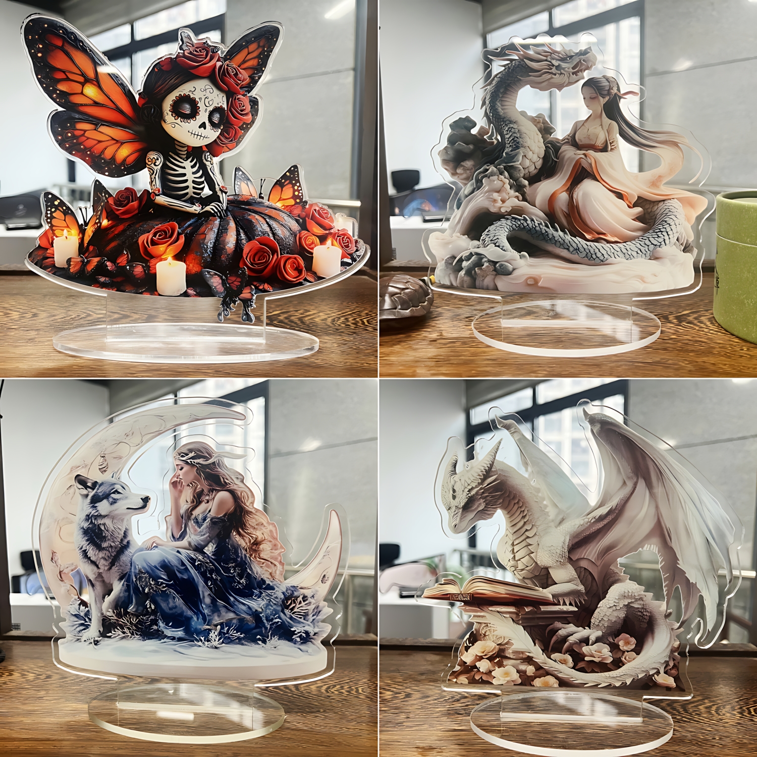Two Tigers Statue,2D Flat Anim - Office Furniture Ideas recensie en prijs