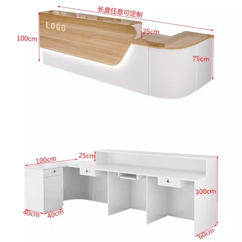 Storage Luxury Reception Desk  - Office Furniture Bali recensie en prijs