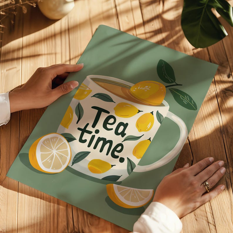 Modern Lemon Tea Time Aestheti - Office Furniture Modern recensie en prijs
