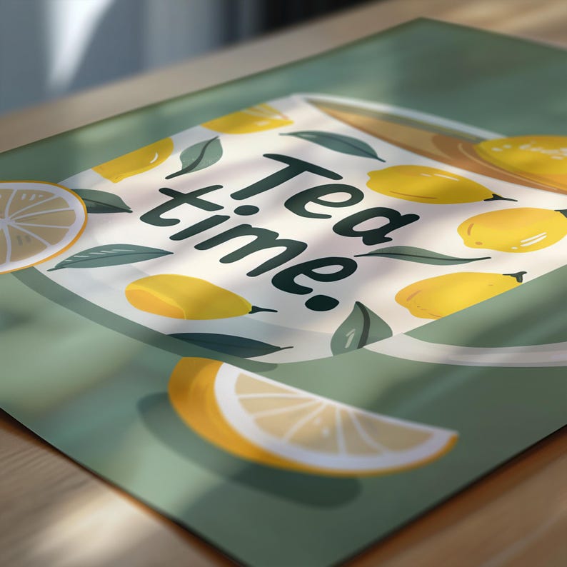 Modern Lemon Tea Time Aestheti - Office Furniture Modern recensie en prijs