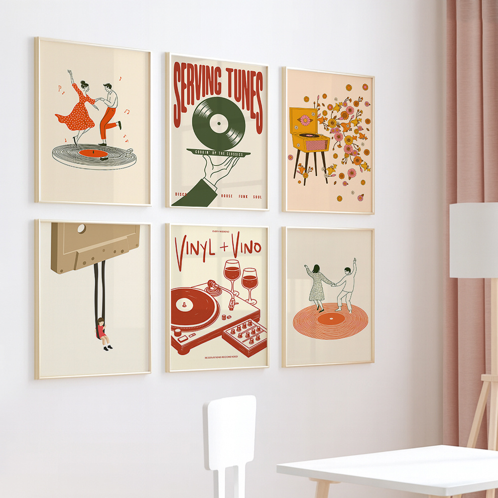 1pc Vintage Music Canvas Poste - Office Furniture Modern recensie en prijs