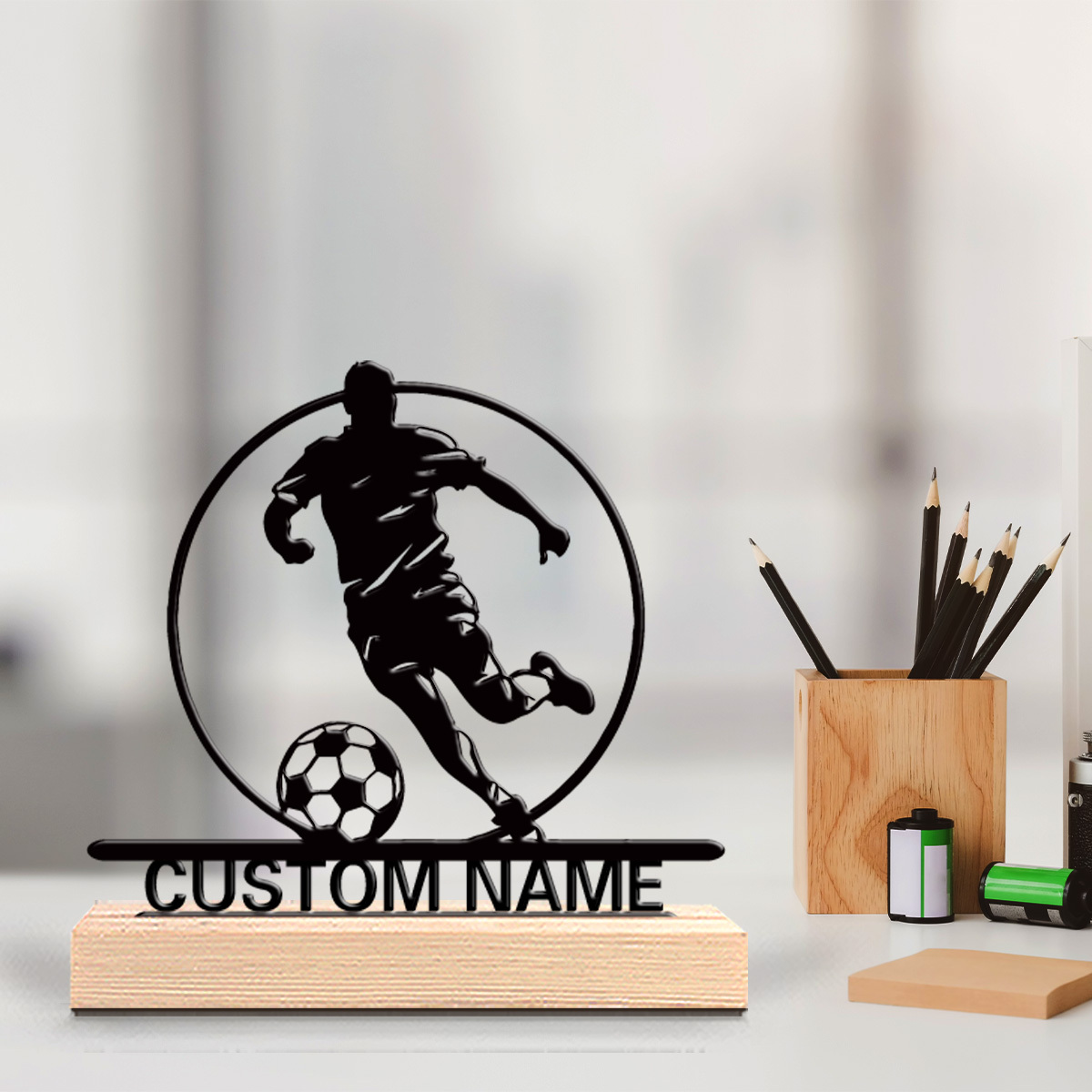 Custom Soccer Player Metal Sta - Office Furniture Table recensie en prijs