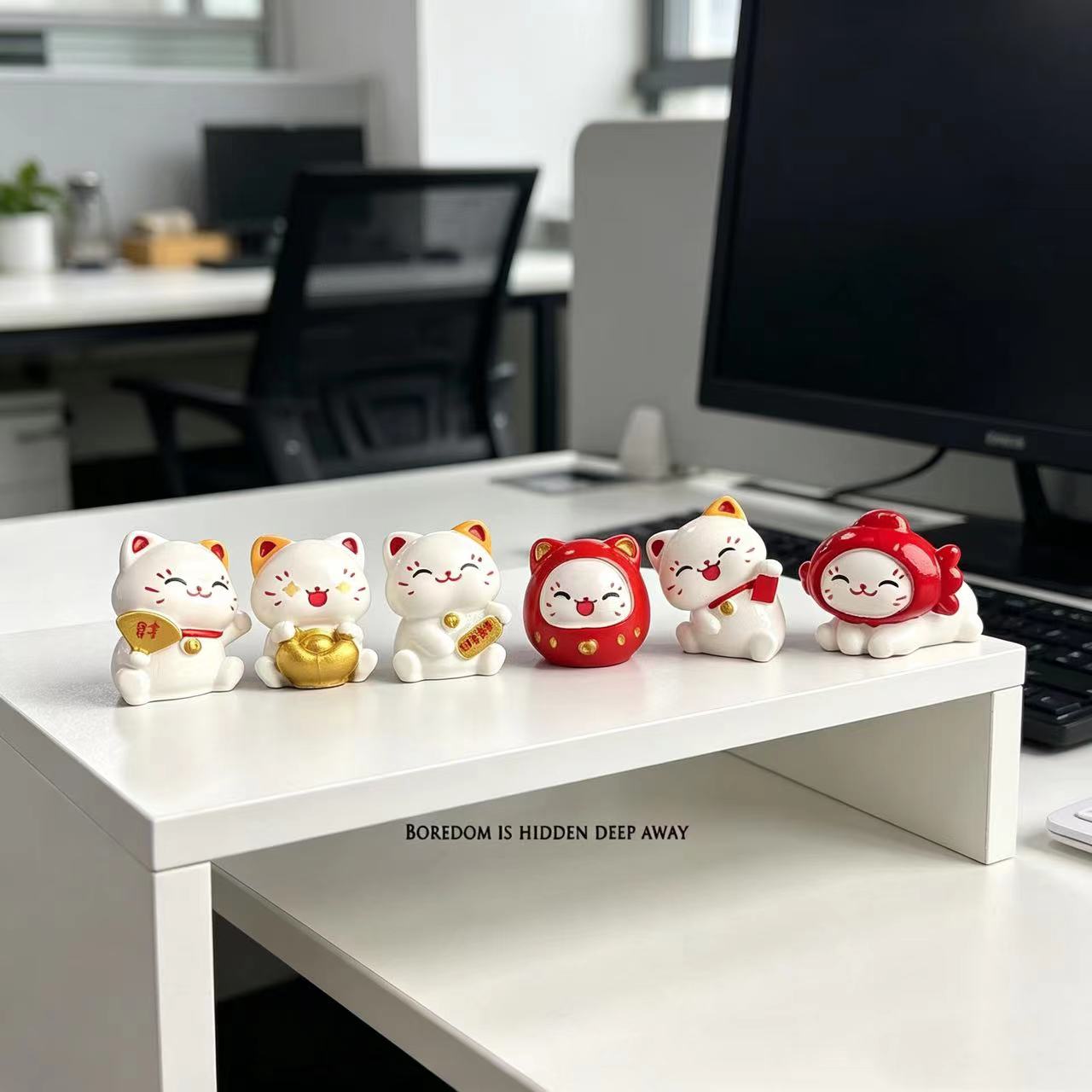 6 Cute Money-Drawing Cat Kitte - Office Furniture Table recensie en prijs